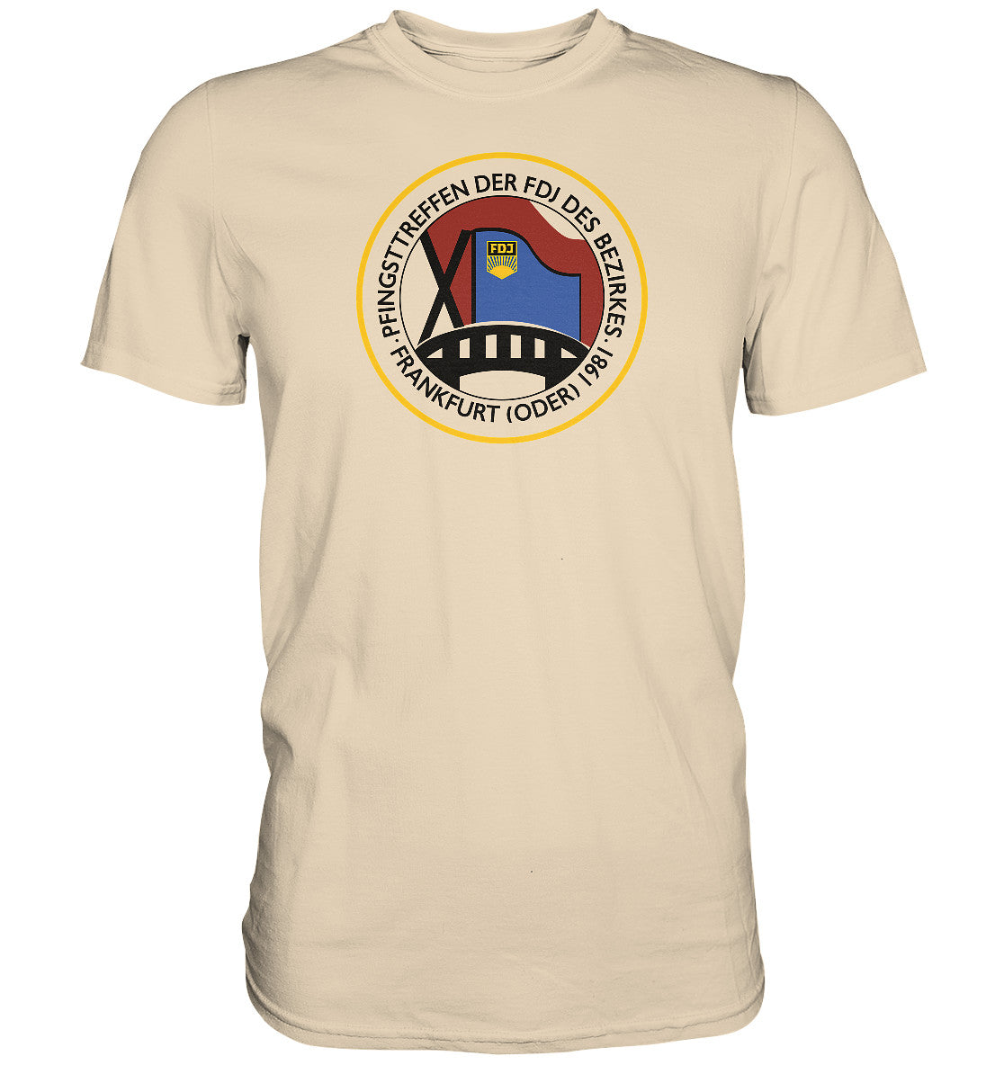 PREMIUM SHIRT UNISEX • FDJ PFINGSTTREFFEN FRANKFURT ODER - 1981
