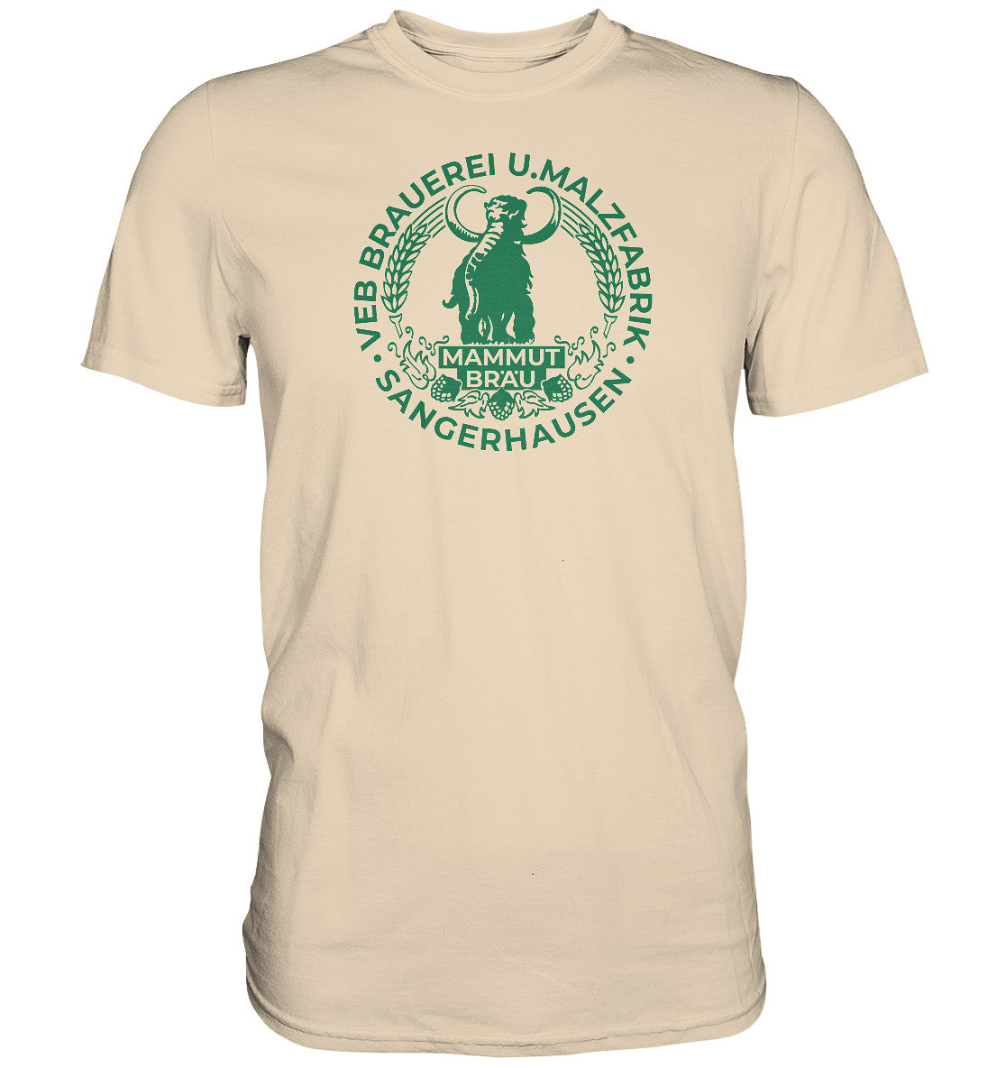 PREMIUM SHIRT UNISEX • EB BRAUEREI SANGERHAUSEN - MAMMUT BRÄU monochrom