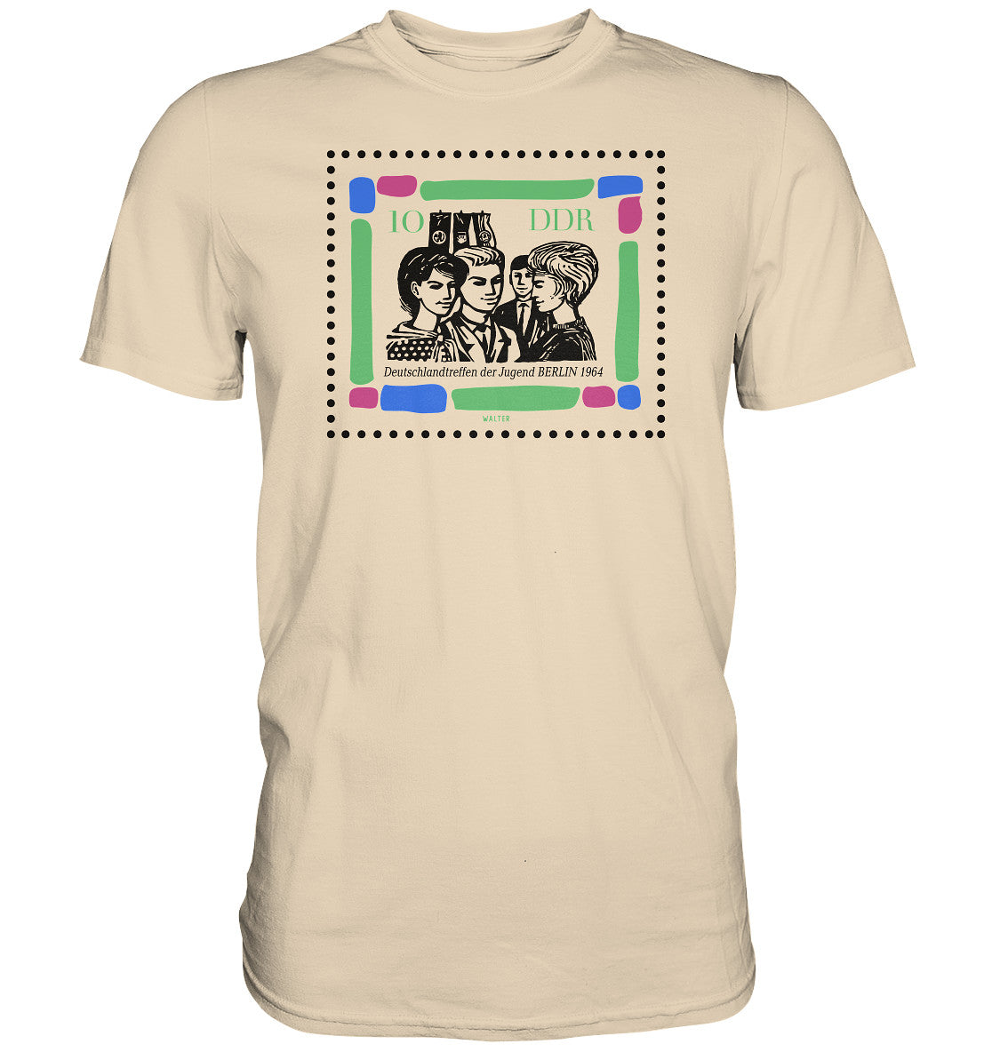 PREMIUM SHIRT UNISEX • BRIEFMARKE - DEUTSCHLANDTREFFEN DER JUGEND