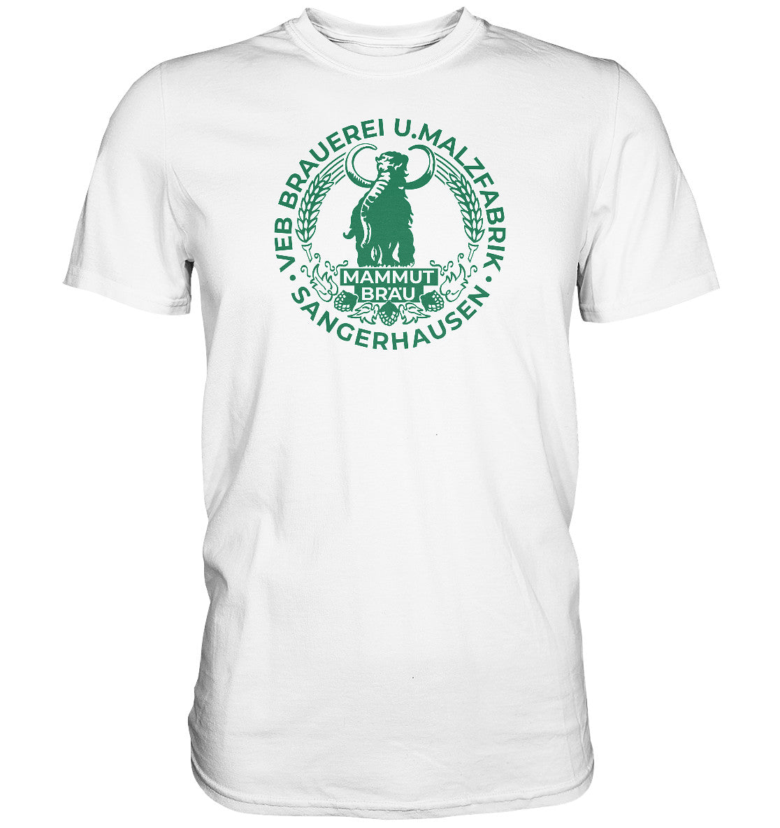 PREMIUM SHIRT UNISEX • EB BRAUEREI SANGERHAUSEN - MAMMUT BRÄU monochrom