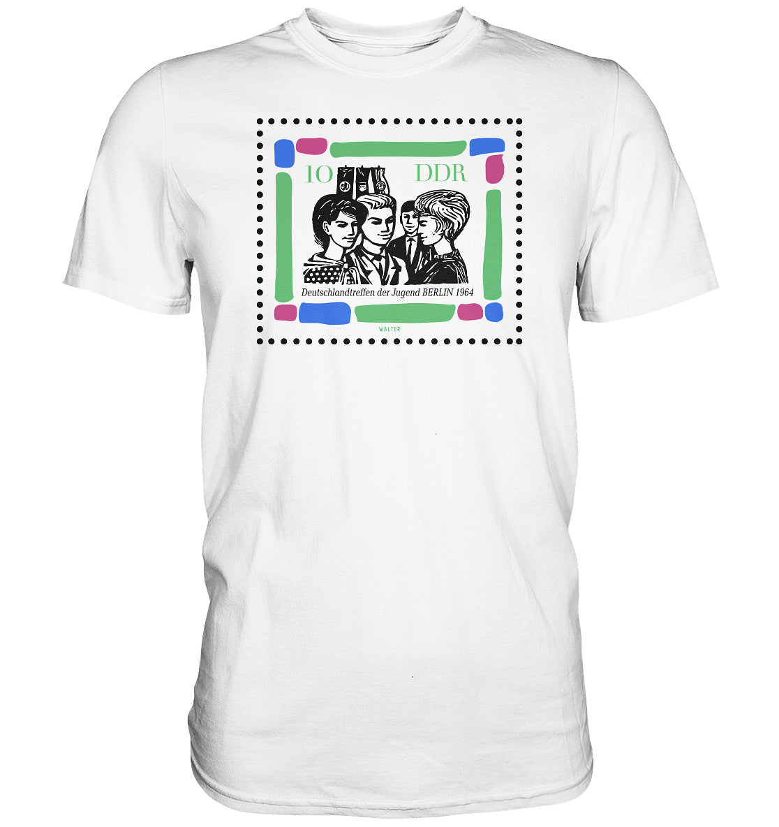 PREMIUM SHIRT UNISEX • BRIEFMARKE - DEUTSCHLANDTREFFEN DER JUGEND
