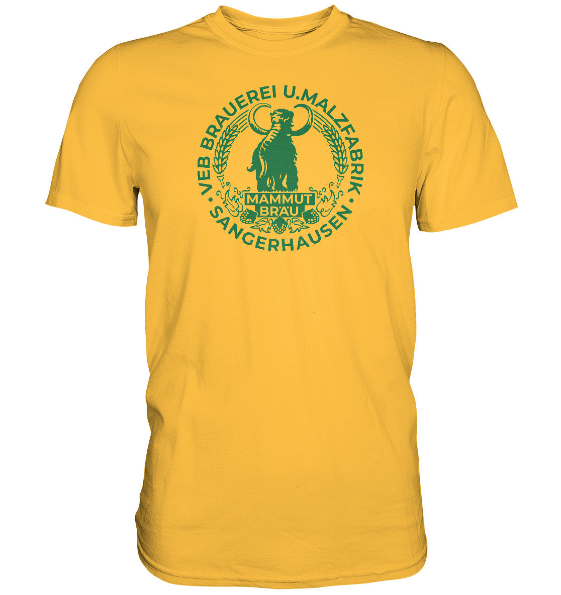 PREMIUM SHIRT UNISEX • EB BRAUEREI SANGERHAUSEN - MAMMUT BRÄU monochrom