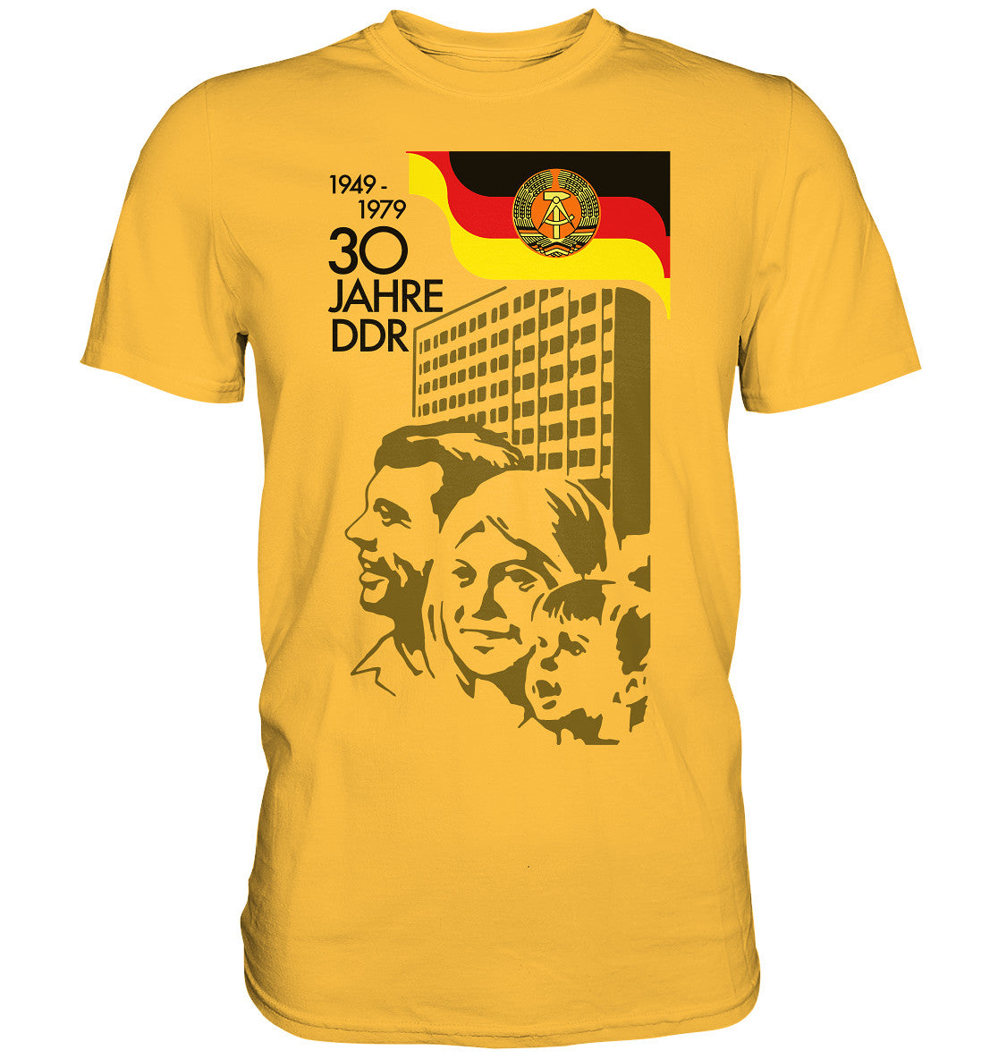 PREMIUM SHIRT UNISEX • 30 JAHRE DDR - BRIEFMARKE