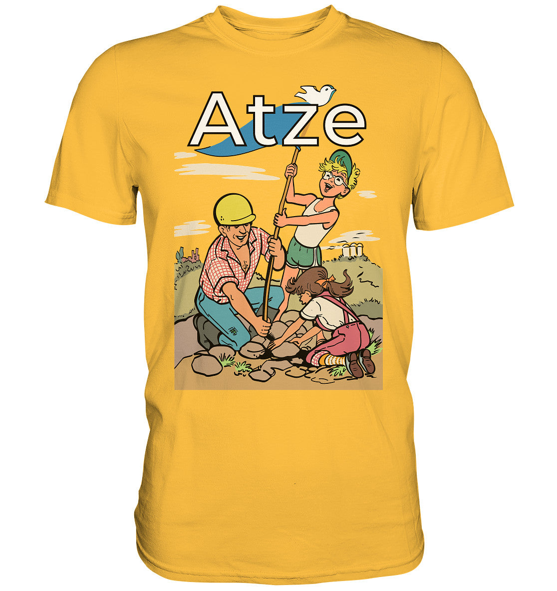 PREMIUM SHIRT UNISEX • ATZE - TITEL FRIEDENSFLAGGE