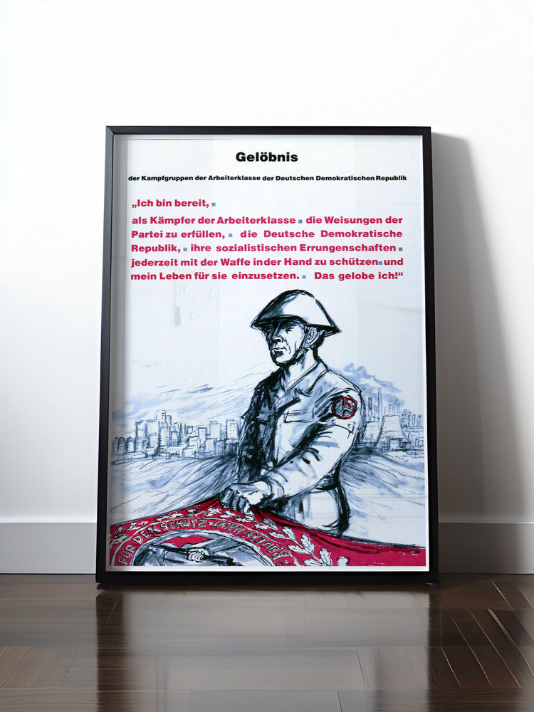 HISTORISCHES POSTER (A4 | A3 | A2 | A1) • DDR: NVA-GELÖBNIS
