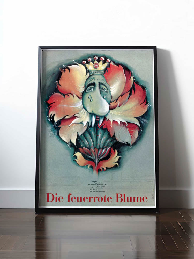 HISTORISCHES POSTER (A4 | A3 | A2 | A1) • DIE FEUERROTE BLUME - FILMPLAKAT