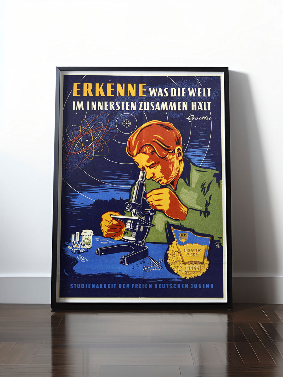 HISTORISCHES POSTER (A4 | A3 | A2 | A1) • DDR - WAS DIE WELT ZUSAMMEN HÄLT