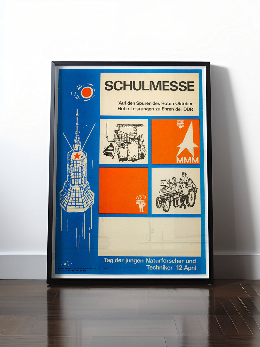 HISTORISCHES POSTER (A4 | A3 | A2 | A1) • DDR MMM SCHULMESSE