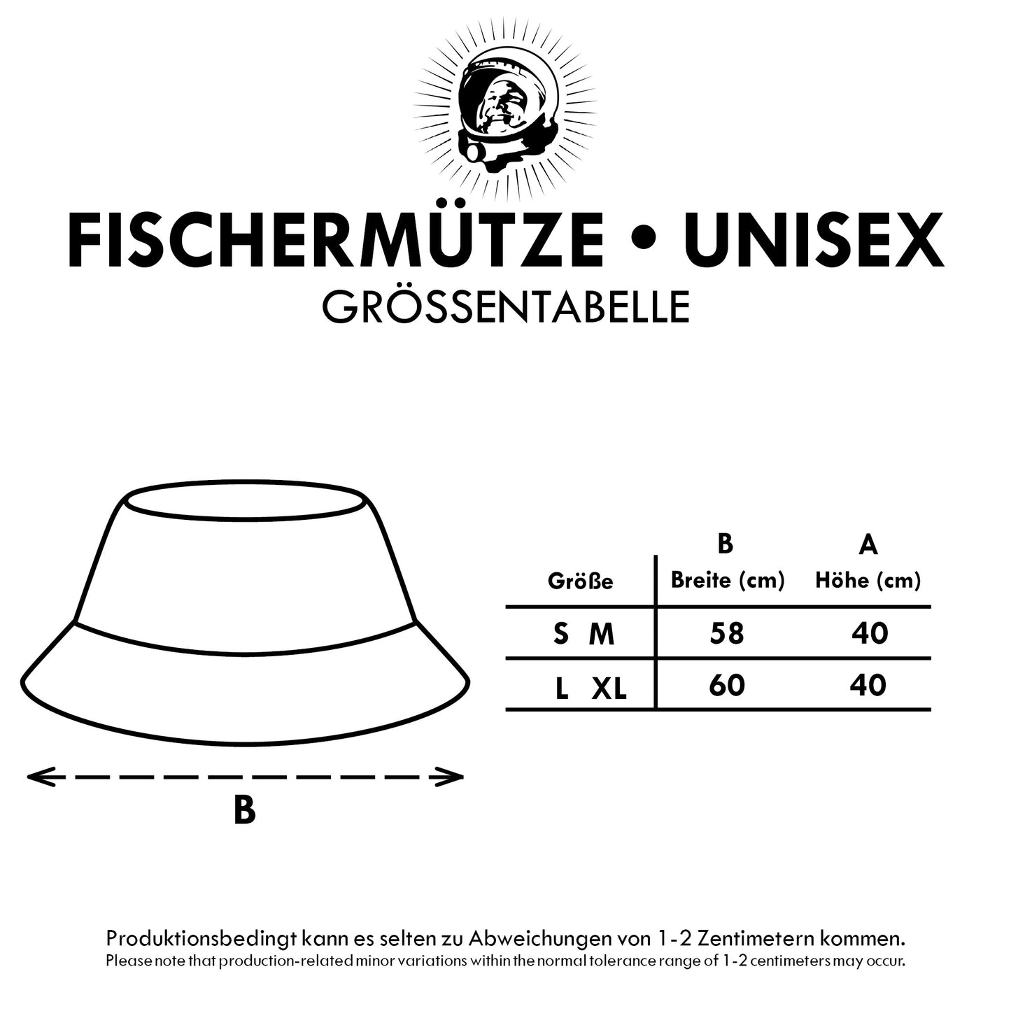 FISCHERHUT / BUCKET HAT - BESTICKT • BONG DDR POP-CHARTS