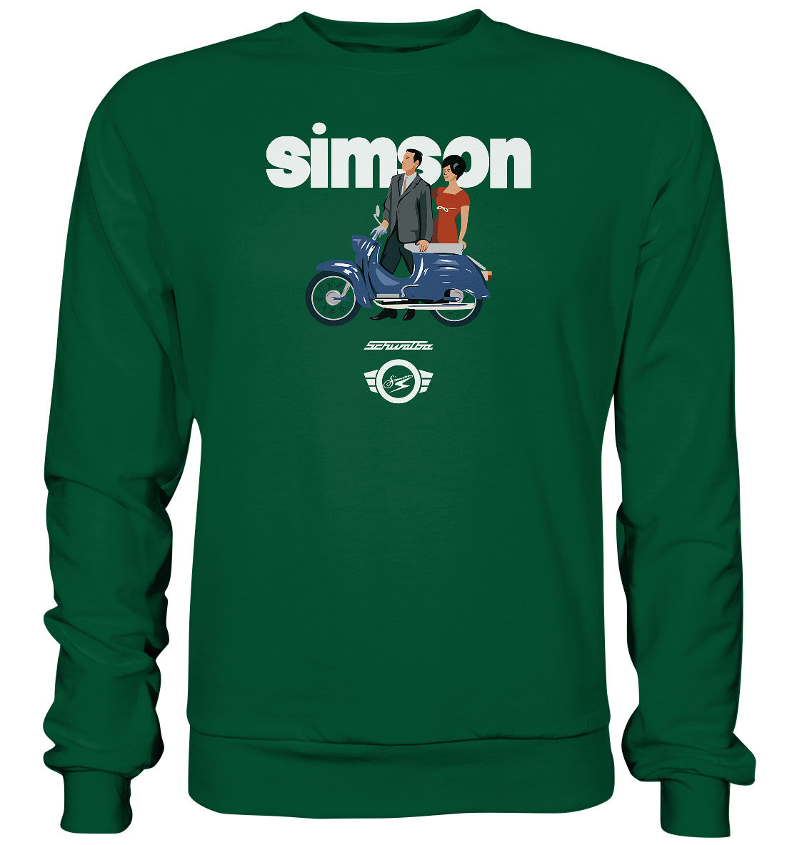 PULLOVER UNISEX • SIMSON SCHWALBE - ORIGINAL WERBUNG 1964