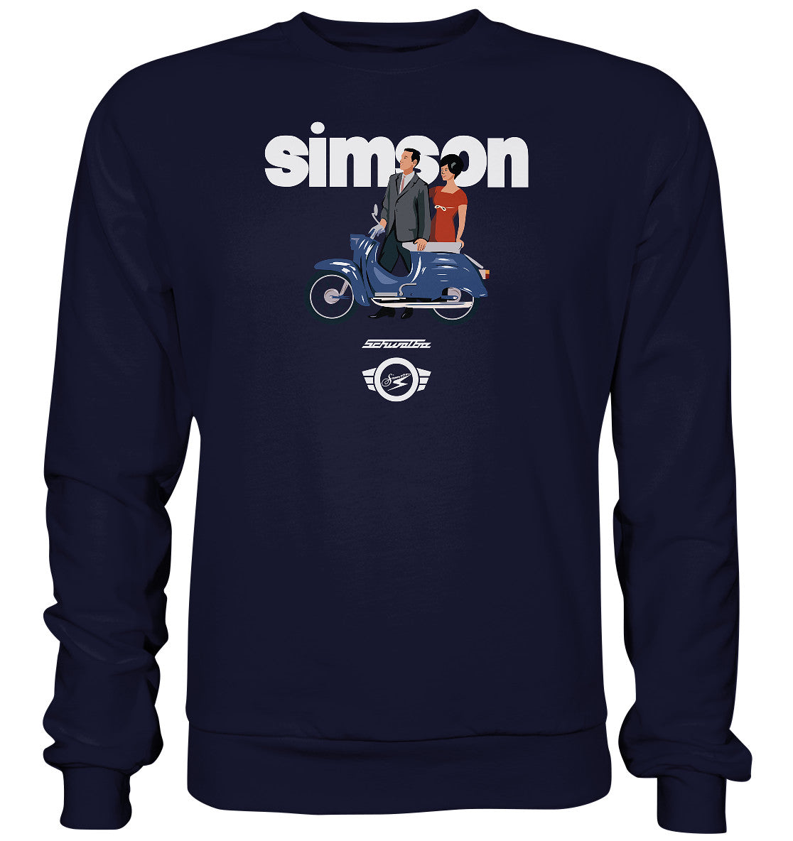 PULLOVER UNISEX • SIMSON SCHWALBE - ORIGINAL WERBUNG 1964