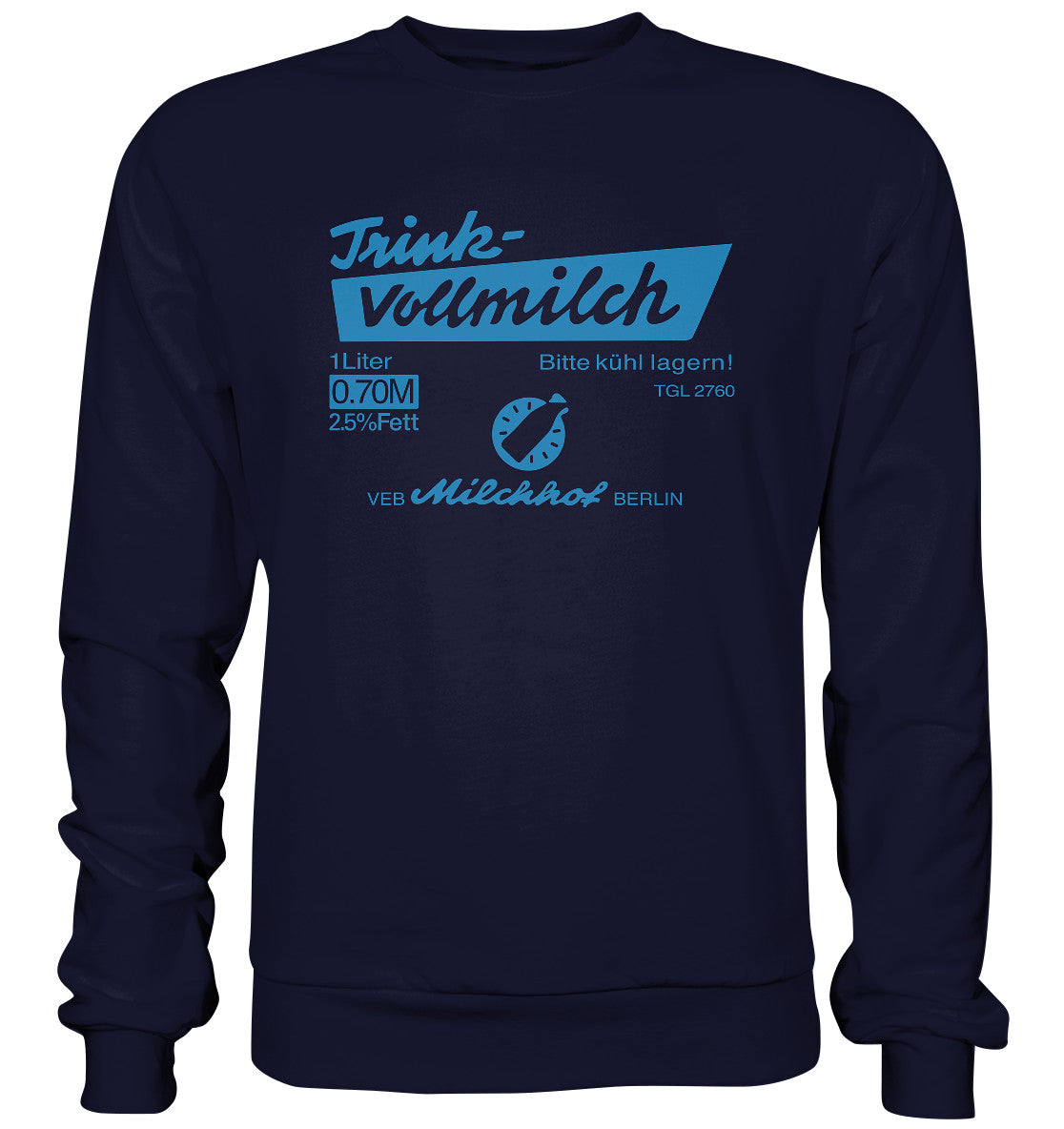 PULLOVER UNISEX • TRINK-VOLLMILCH - hell