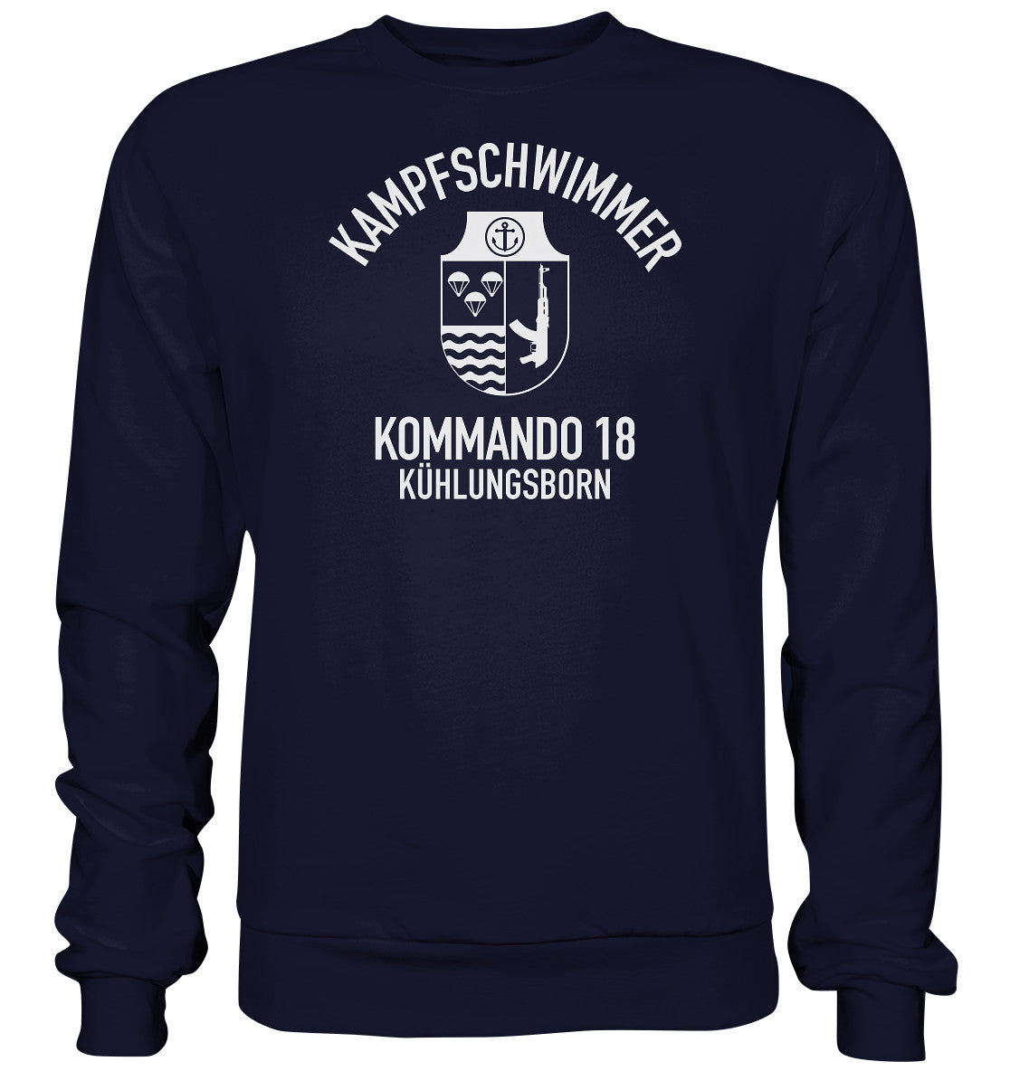 PULLOVER UNISEX • DDR KAMPFSCHWIMMER KÜHLUNGSBORN - dunkel