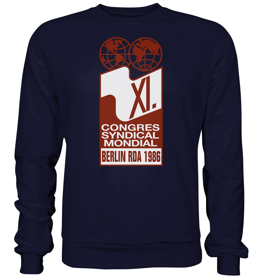 PULLOVER UNISEX • KONGRESS DES WELTGEWERKSCHAFTSBUNDES 1986