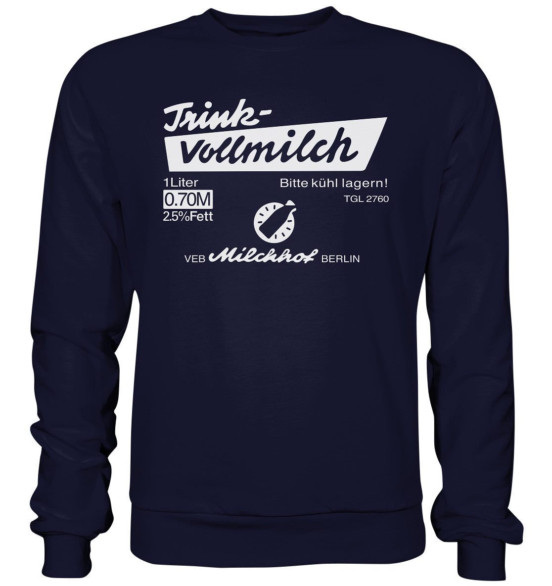 PULLOVER UNISEX • TRINK-VOLLMILCH - dunkel