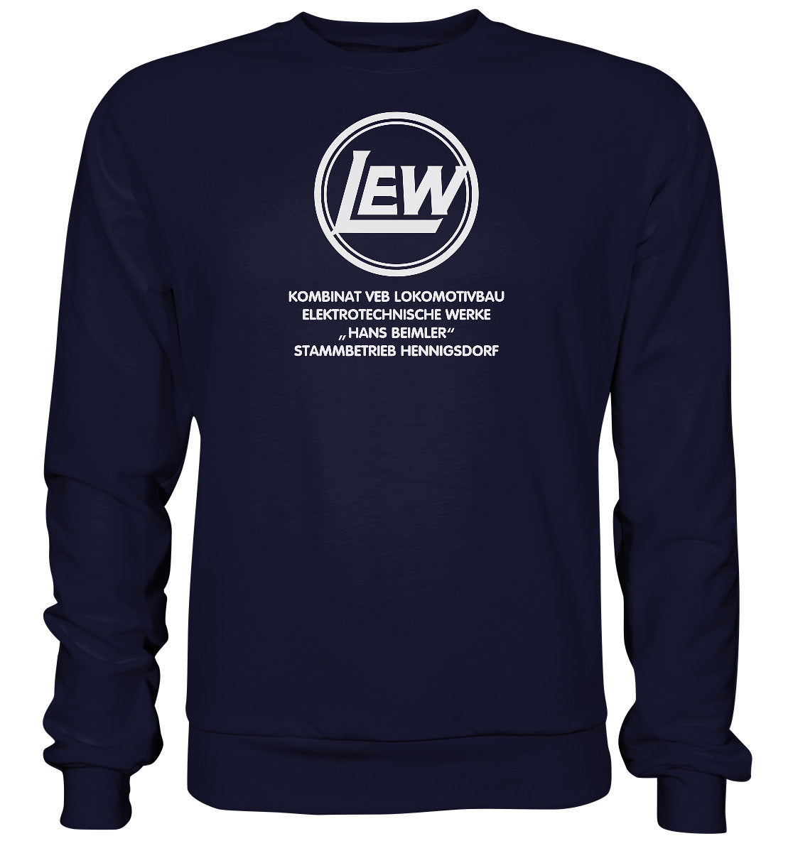 PULLOVER UNISEX • LEW - VEB LOKOMOTIVBAU HENNIGSDORF