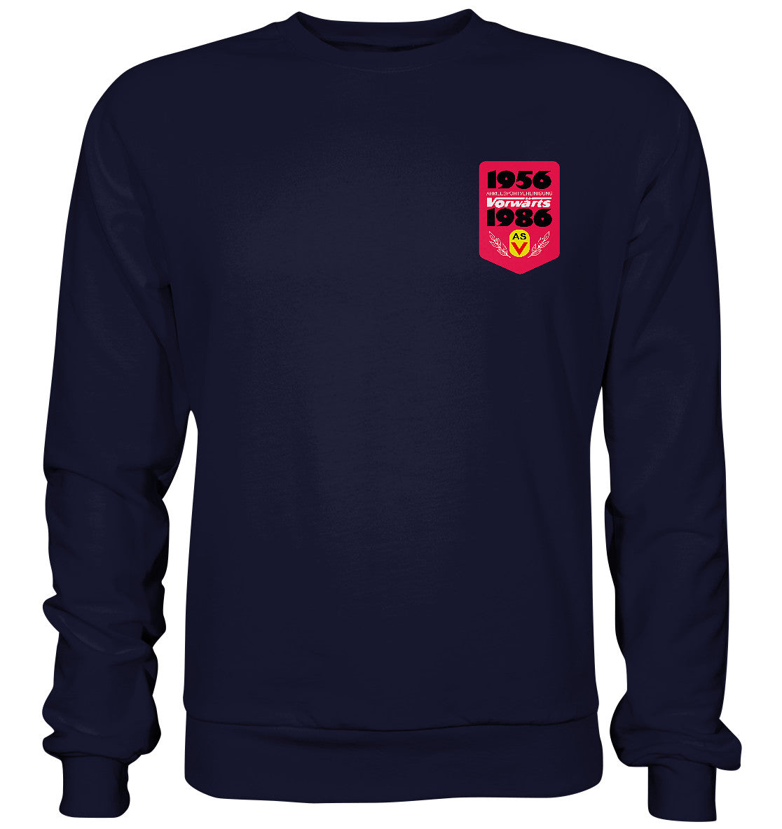 PULLOVER UNISEX • ARMEESPORTVEREINIGUNG VORWÄRTS 1956-1986, BRUST BADGE