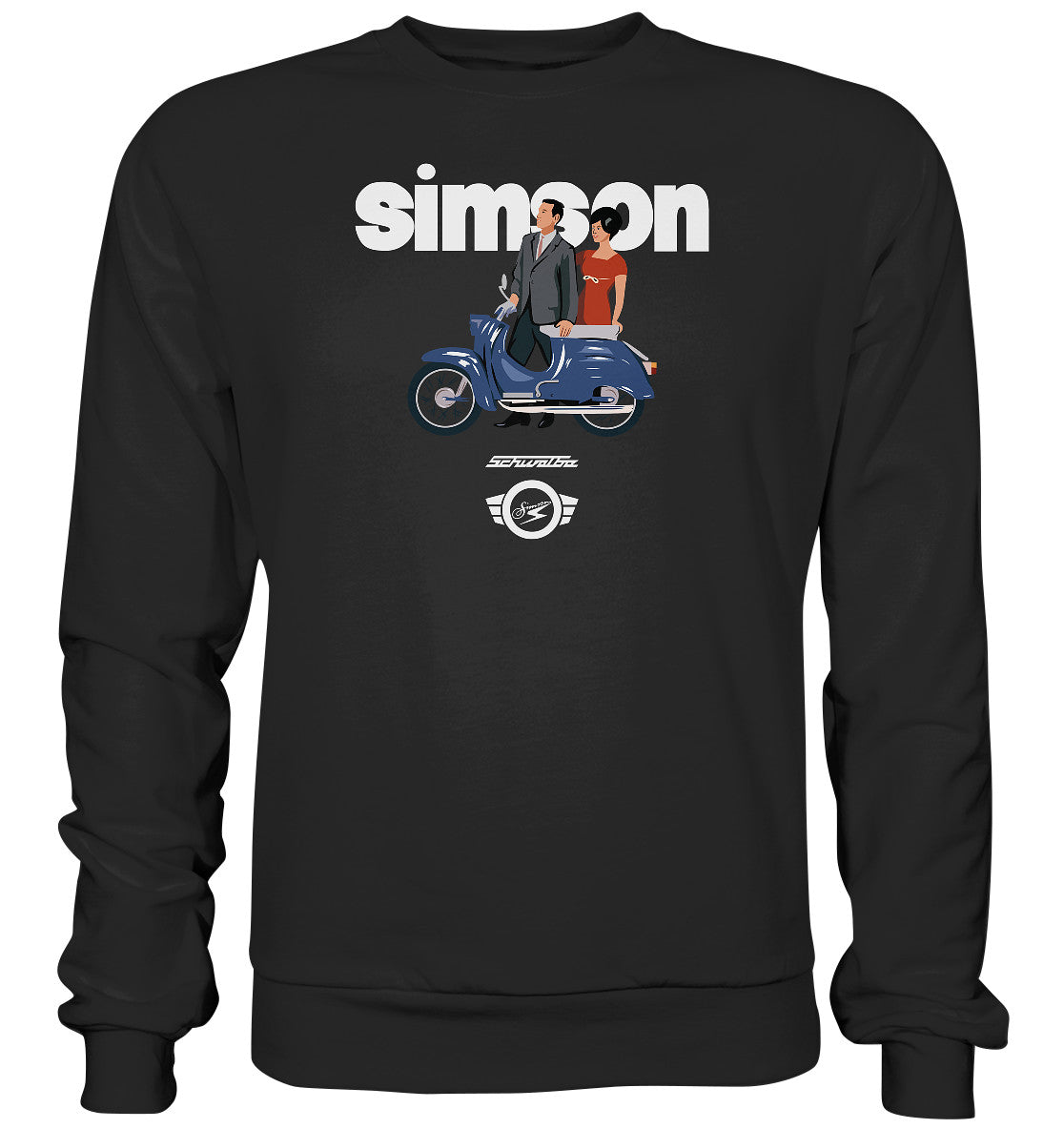 PULLOVER UNISEX • SIMSON SCHWALBE - ORIGINAL WERBUNG 1964