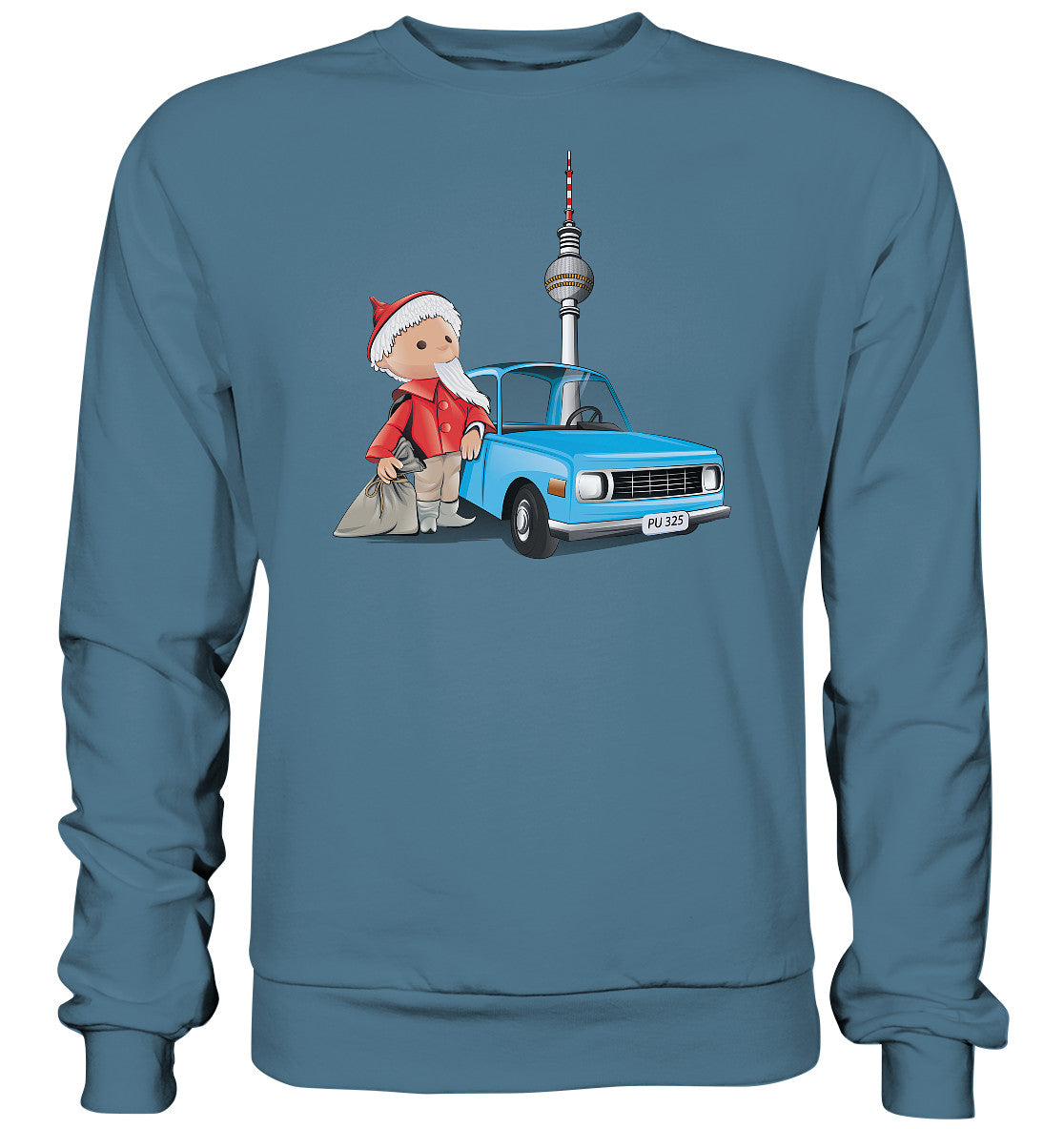 PULLOVER UNISEX • UNSER SANDMÄNNCHEN - MIT WARTBURG IN BERLIN (PU-325)