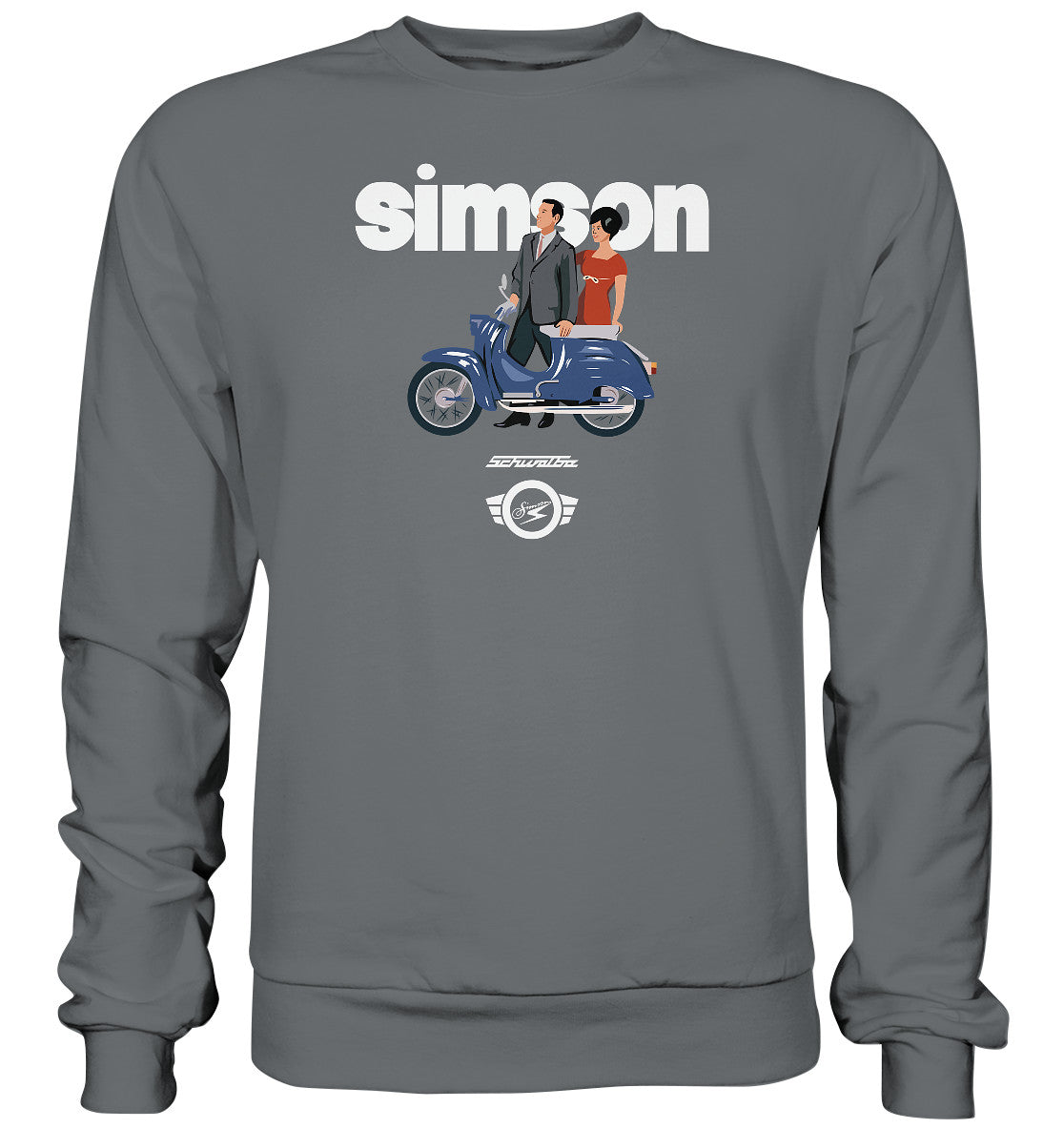 PULLOVER UNISEX • SIMSON SCHWALBE - ORIGINAL WERBUNG 1964