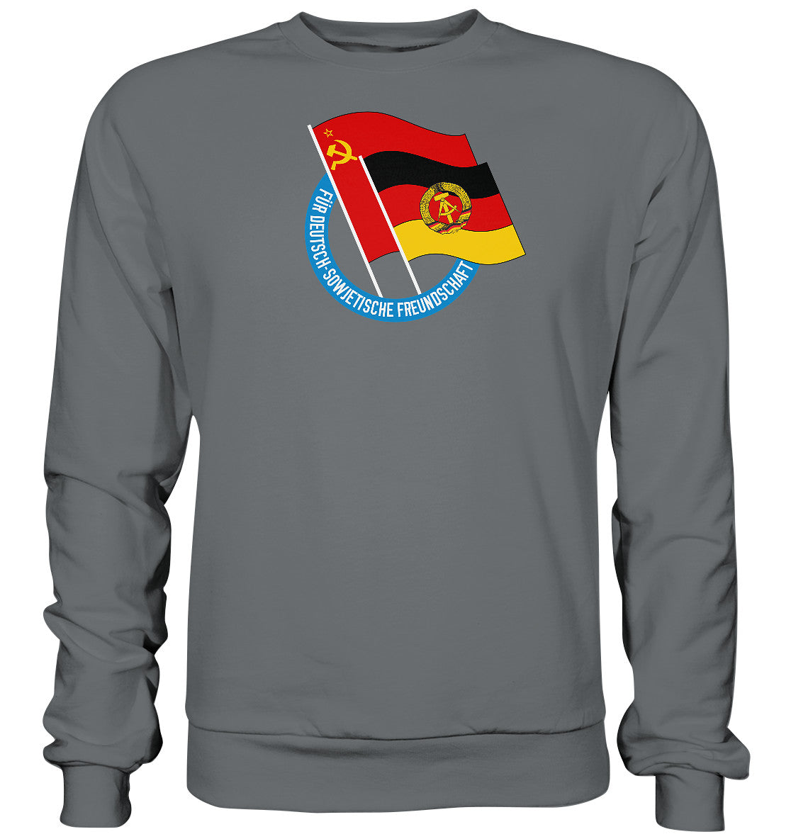 PULLOVER UNISEX • DEUTSCH SOWJETISCHE FREUNDSCHAFT - dunkel