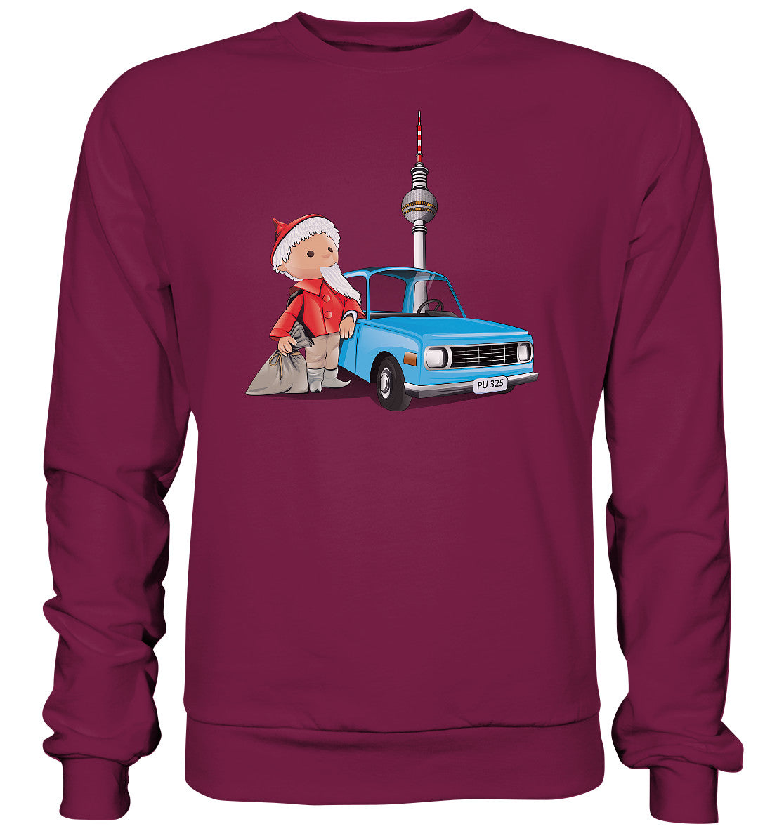 PULLOVER UNISEX • UNSER SANDMÄNNCHEN - MIT WARTBURG IN BERLIN (PU-325)