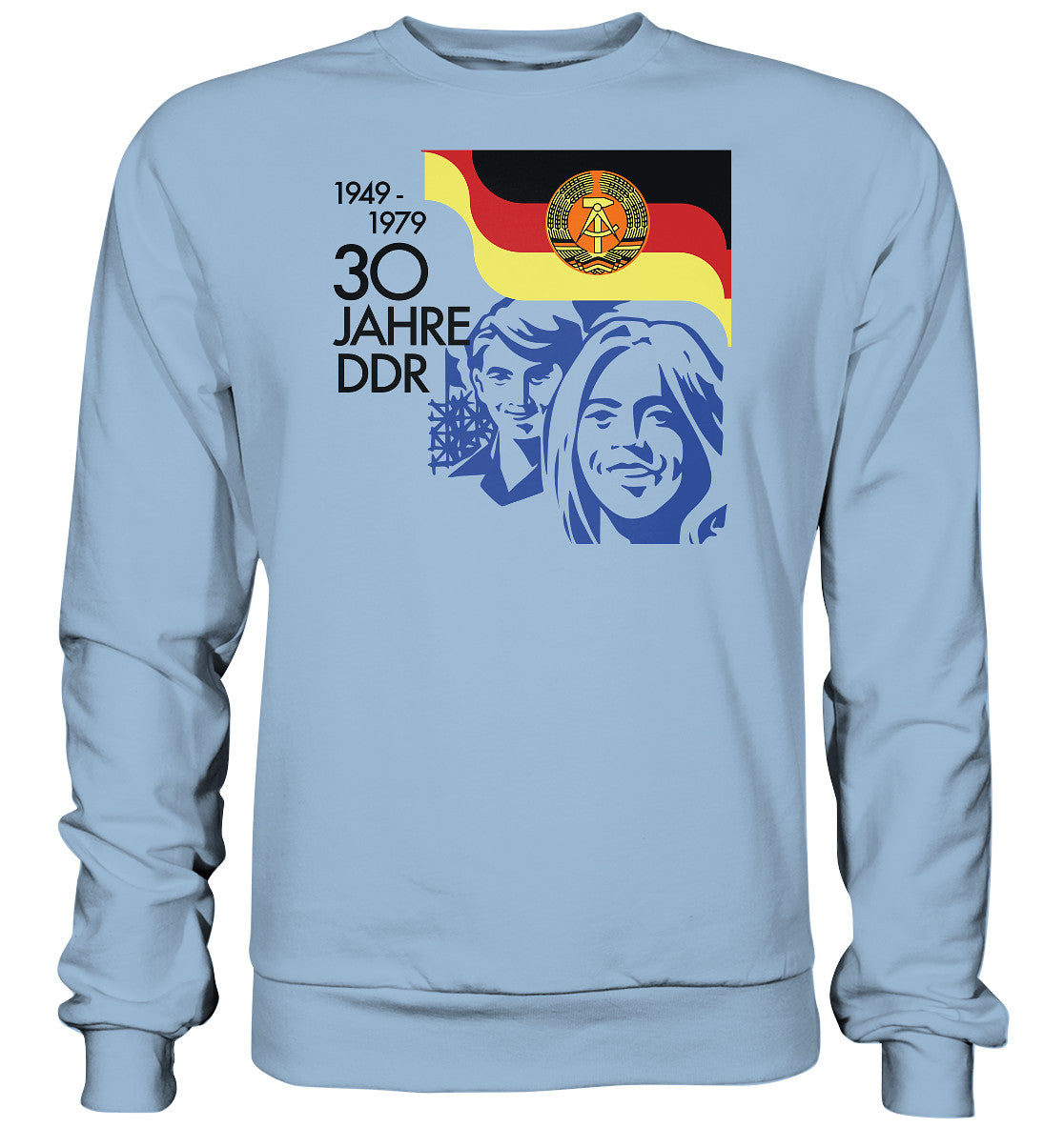 PULLOVER UNISEX • 30 JAHRE DDR - BRIEFMARKE