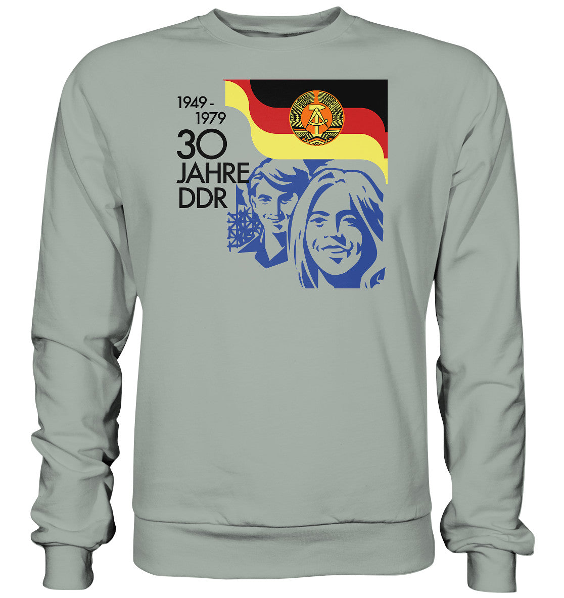 PULLOVER UNISEX • 30 JAHRE DDR - BRIEFMARKE