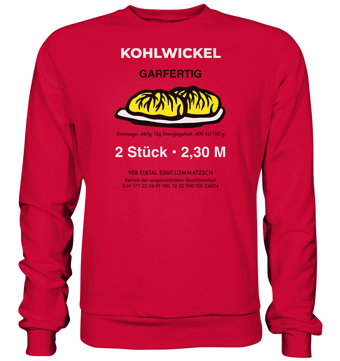 PULLOVER UNISEX • ELBTAL KOHLWICKEL - Basic Sweatshirt