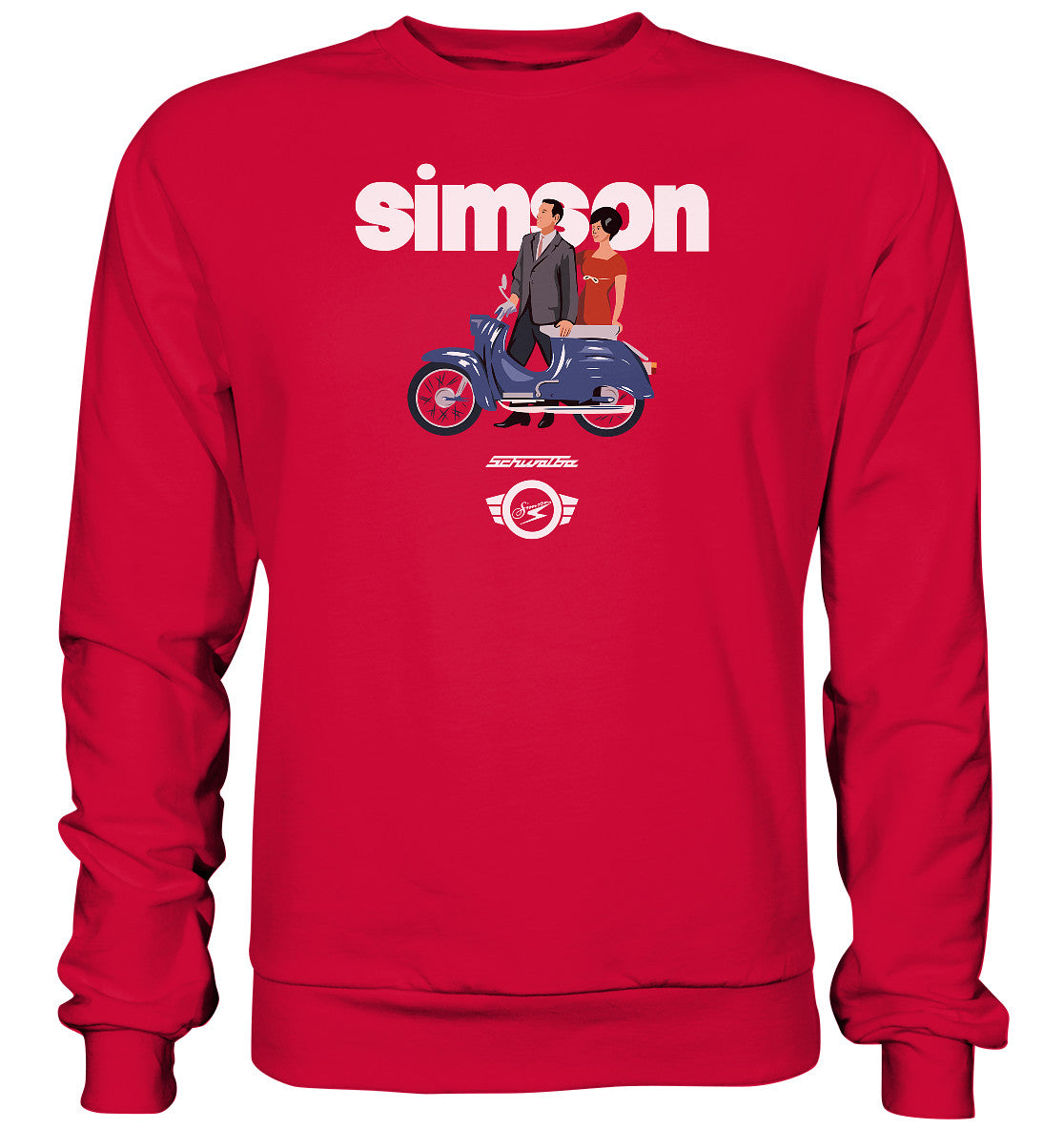 PULLOVER UNISEX • SIMSON SCHWALBE - ORIGINAL WERBUNG 1964