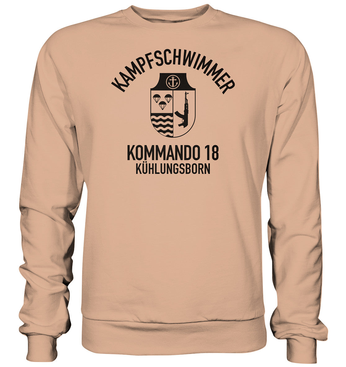 PULLOVER UNISEX •  DDR KAMPFSCHWIMMER KÜHLUNGSBORN - hell