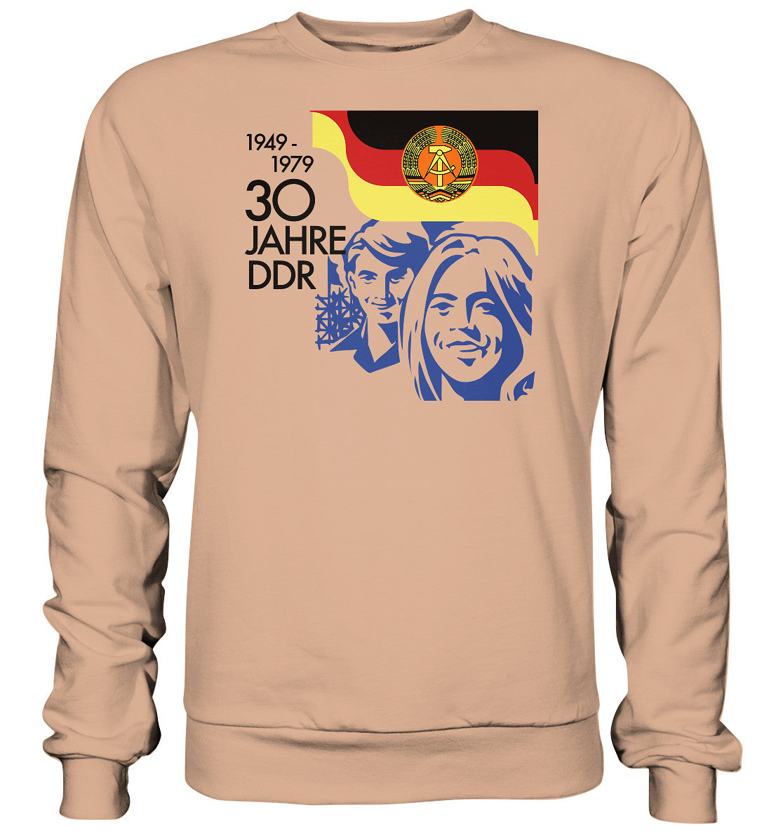 PULLOVER UNISEX • 30 JAHRE DDR - BRIEFMARKE