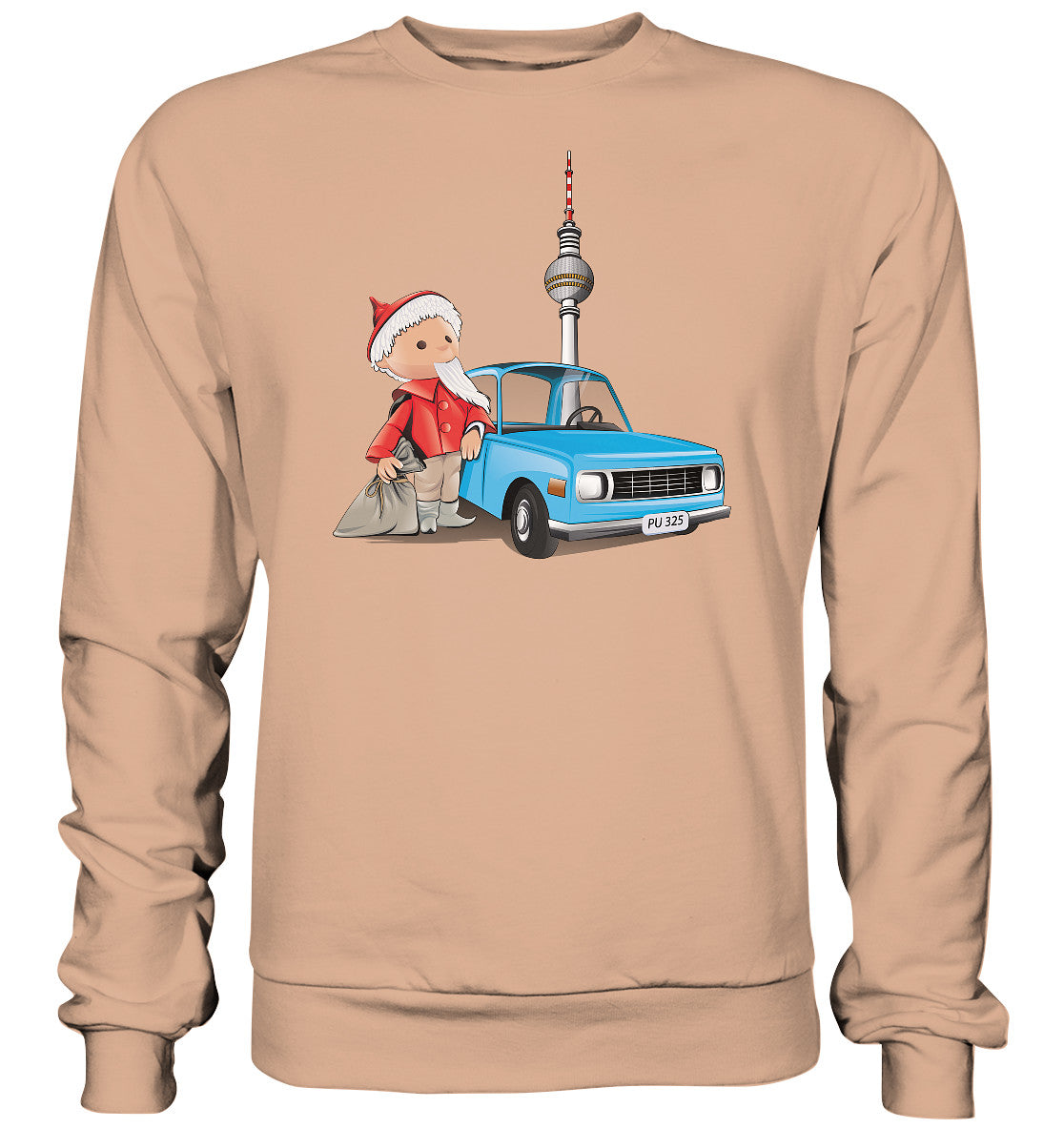 PULLOVER UNISEX • UNSER SANDMÄNNCHEN - MIT WARTBURG IN BERLIN (PU-325)