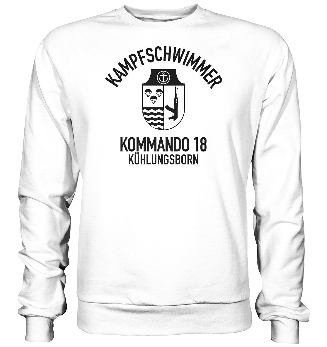 PULLOVER UNISEX •  DDR KAMPFSCHWIMMER KÜHLUNGSBORN - hell