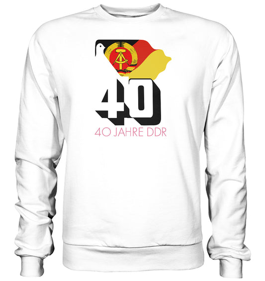 PULLOVER UNISEX • 40 JAHRE DDR - hell