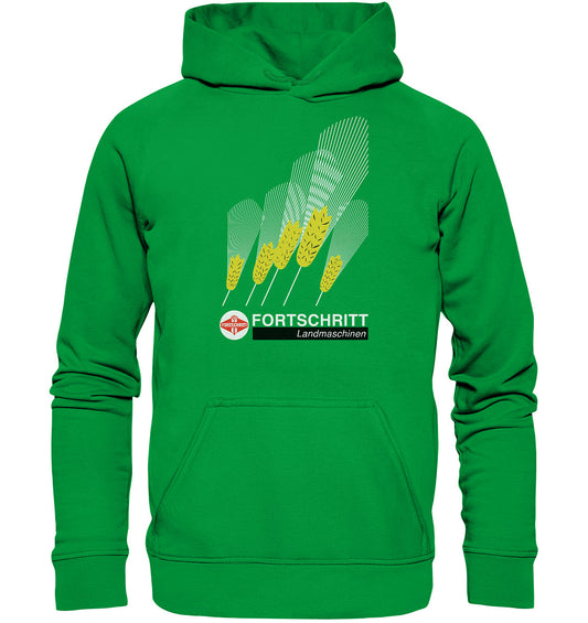 PREMIUM HOODIE UNISEX • FORTSCHRITT LANDMASCHINEN - PLAKATMOTIV