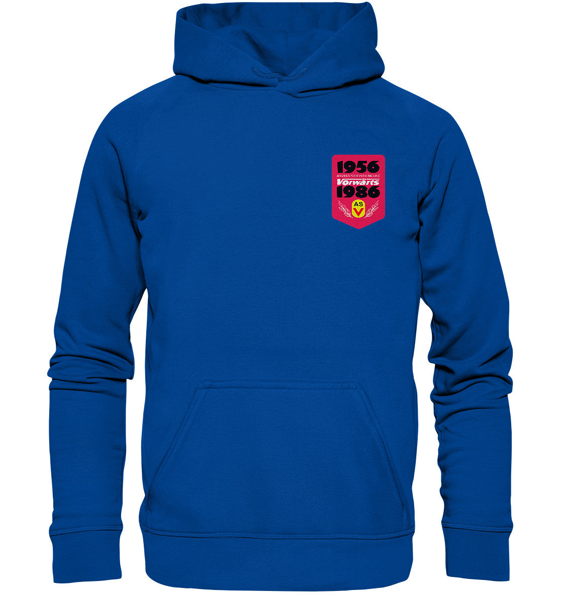 PREMIUM HOODIE UNISEX • ARMEESPORTVEREINIGUNG VORWÄRTS 1956-1986, BRUST BADGE