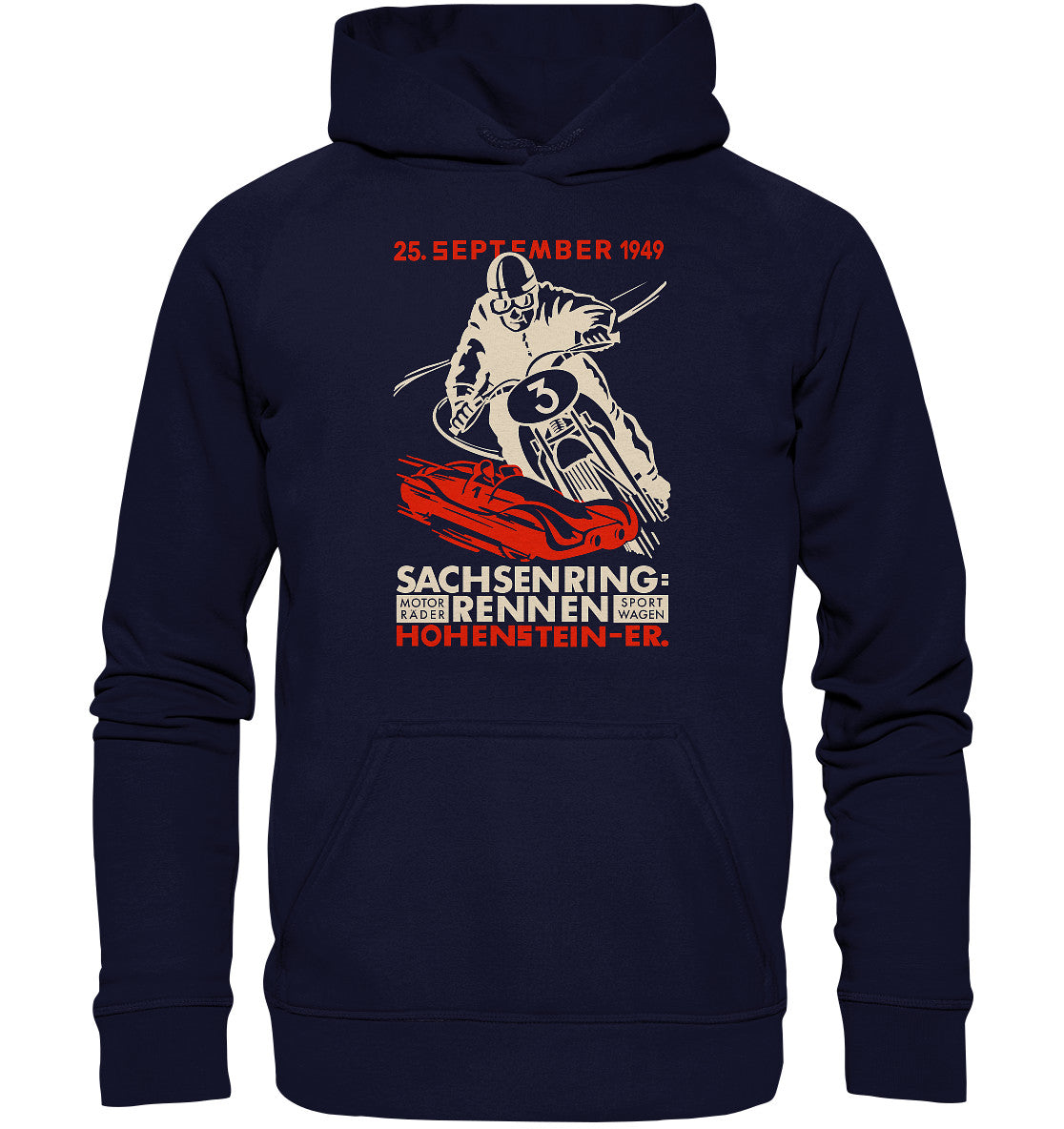 PREMIUM HOODIE UNISEX • SACHSENRING-RENNEN 1949