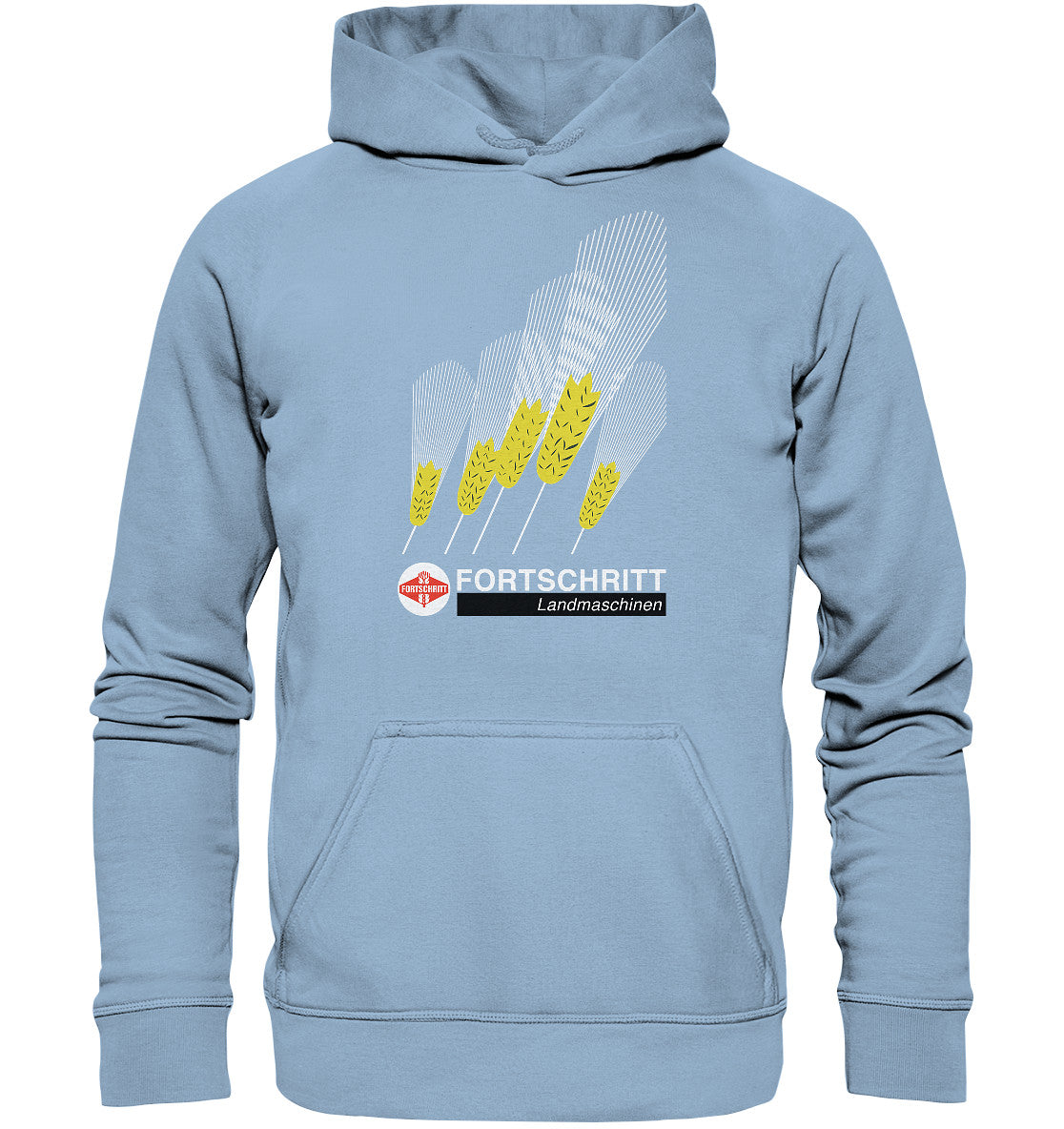 PREMIUM HOODIE UNISEX • FORTSCHRITT LANDMASCHINEN - PLAKATMOTIV