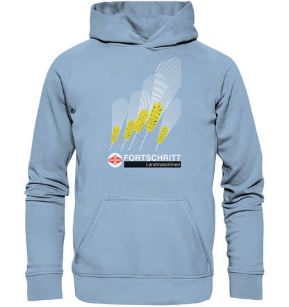 PREMIUM HOODIE UNISEX • FORTSCHRITT LANDMASCHINEN - PLAKATMOTIV