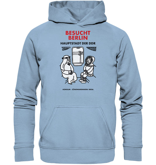 PREMIUM HOODIE UNISEX • RIESA STREICHHÖLZER - BESUCHT BERLIN