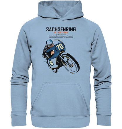 PREMIUM HOODIE UNISEX • SACHSENRING 1968 - GROSSER PREIS DER DDR