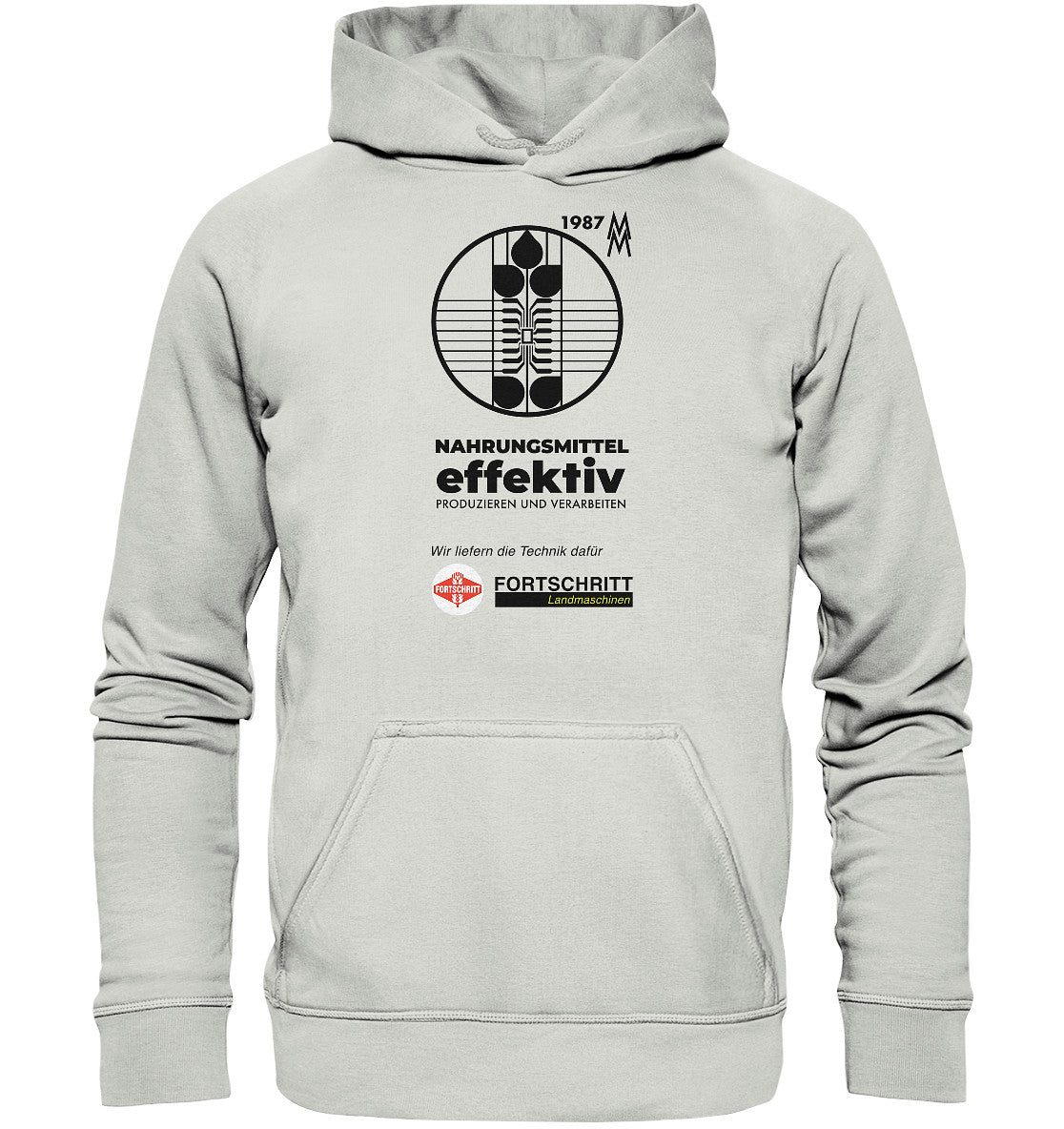 PREMIUM HOODIE UNISEX • FORTSCHRITT LANDMASCHINEN - MESSE LEIPZIG 1987