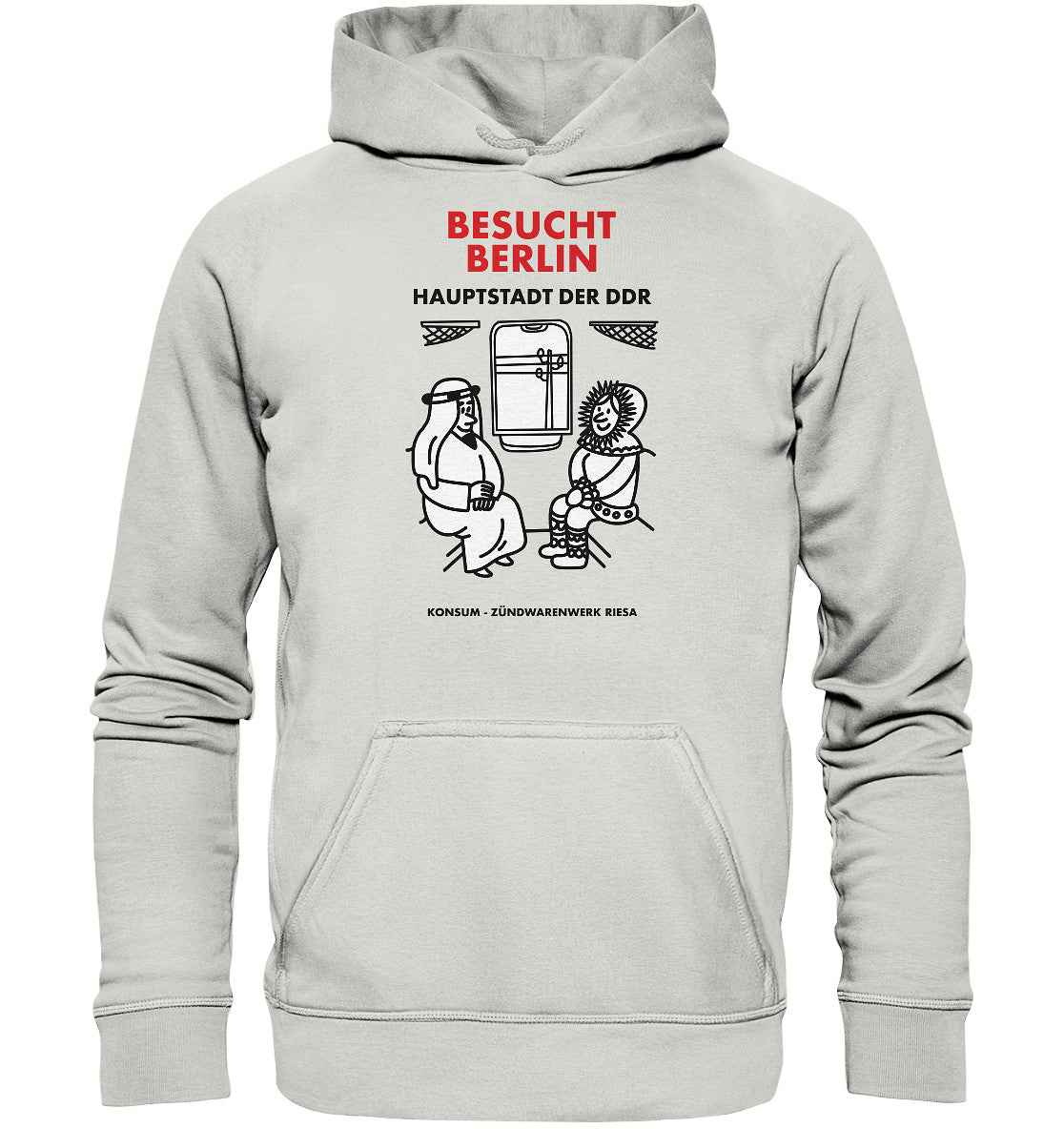 PREMIUM HOODIE UNISEX • RIESA STREICHHÖLZER - BESUCHT BERLIN