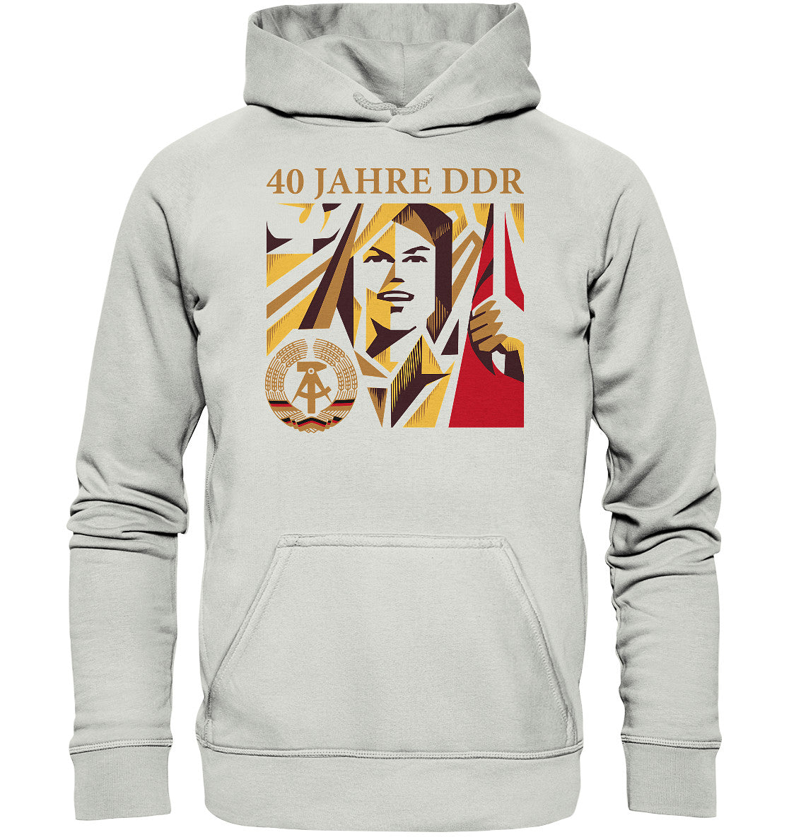 PREMIUM HOODIE UNISEX • 40 JAHRE DDR - BRIEFMARKE - Basic Unisex Hoodie