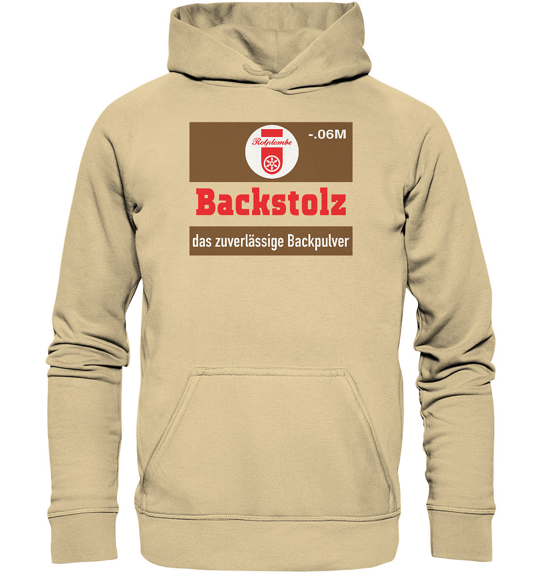 PREMIUM HOODIE UNISEX • BACKSTOLZ BACKPULVER