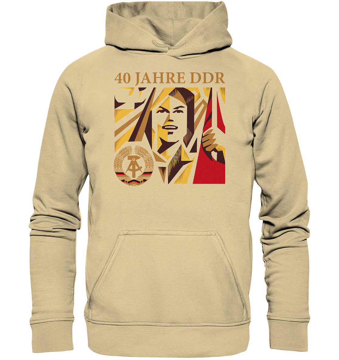 PREMIUM HOODIE UNISEX • 40 JAHRE DDR - BRIEFMARKE - Basic Unisex Hoodie