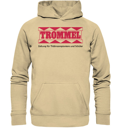 PREMIUM HOODIE UNISEX • PIONIERZEITUNG TROMMEL