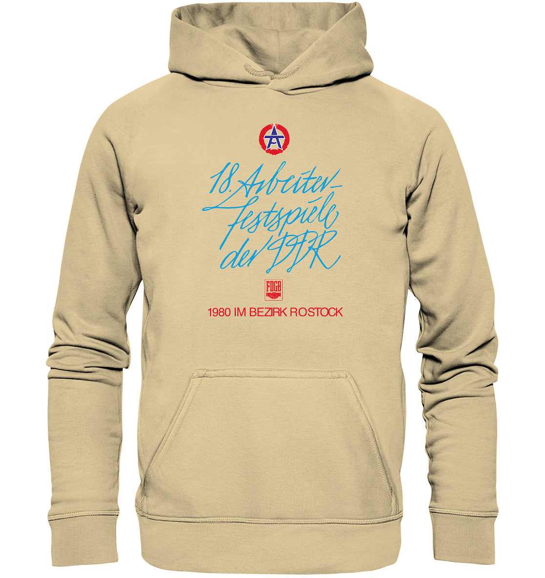 PREMIUM HOODIE UNISEX • ARBEITERFESTSPIELE DER DDR ROSTOCK 1980