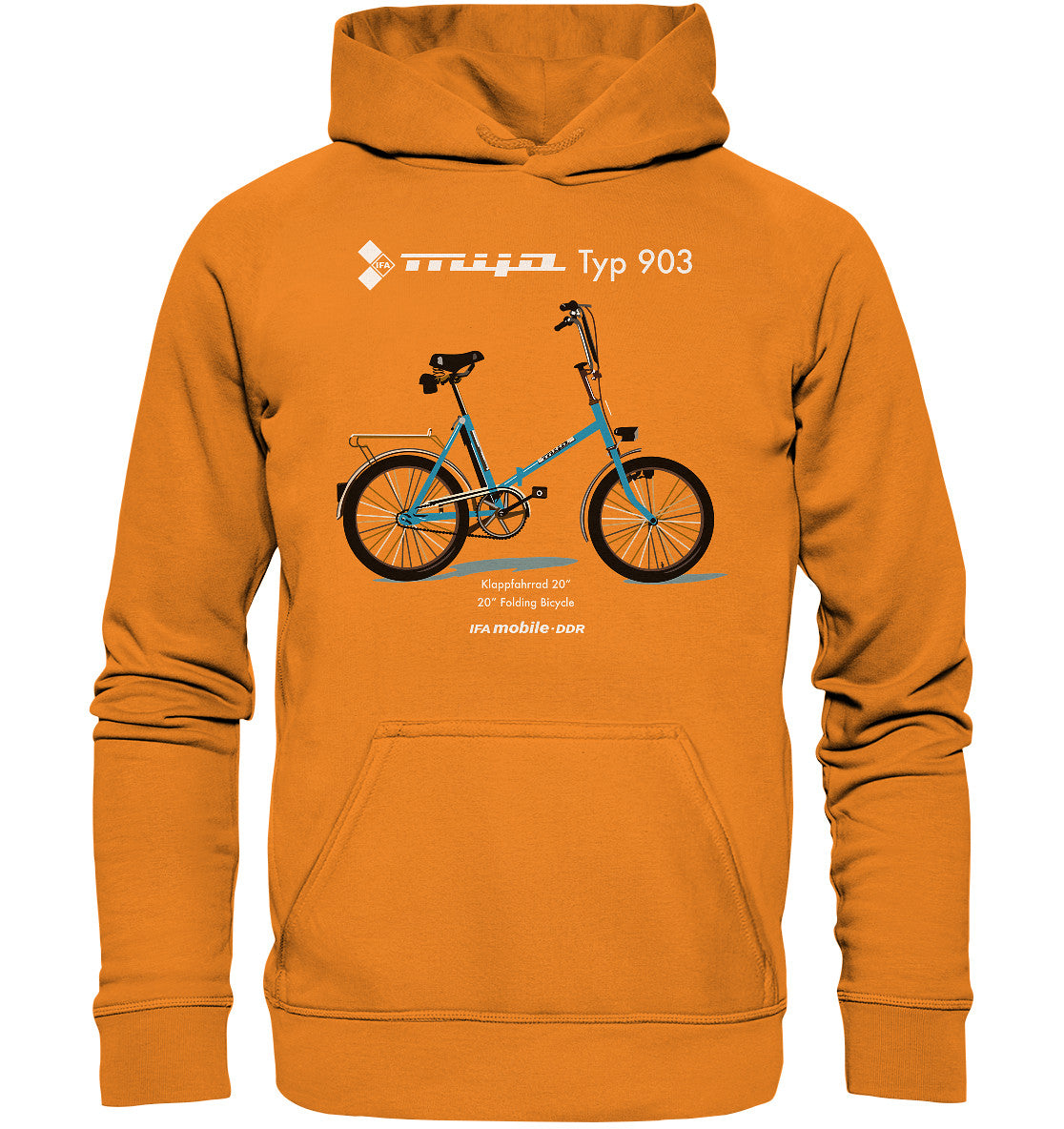 PREMIUM HOODIE UNISEX • MIFA KLAPPRAD TYP 903 - ORIGINAL WERBUNG